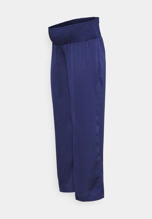 MLVIDEL WIDE WOVEN PANTS - Pantaloni - blueberry