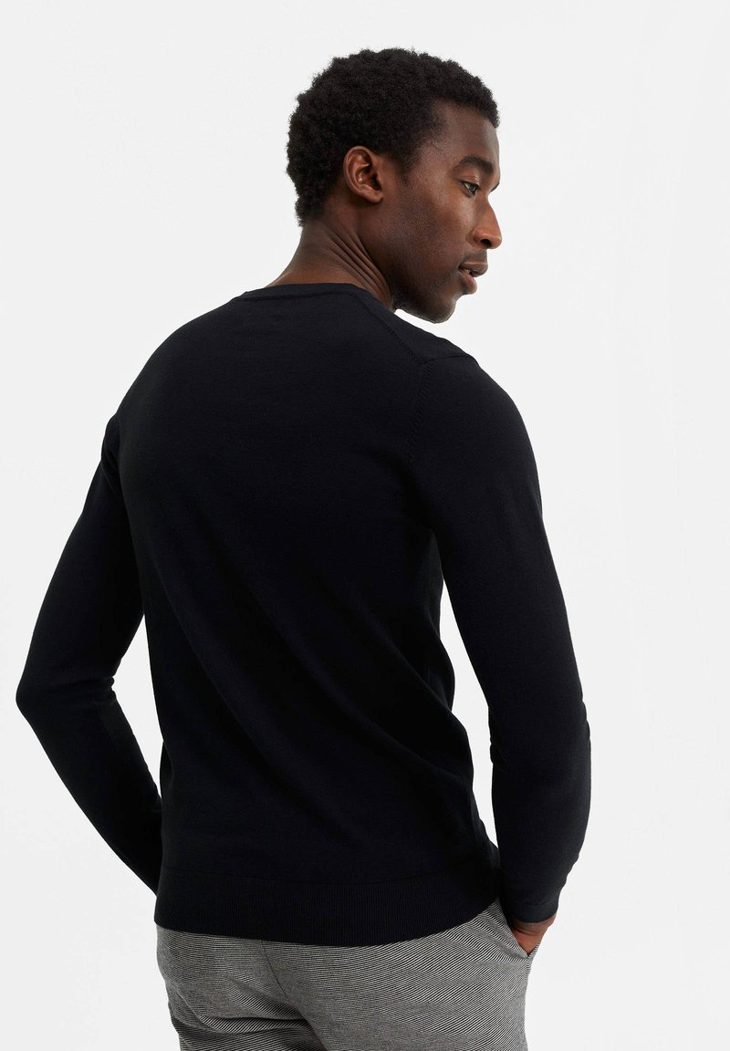 Herren Kapuzenpullover | WE Fashion Sweatshirt black/schwarz - LE16129 Herren Kapuzenpullover | WE Fashion Sweatshirt black/schwarz - LE16129