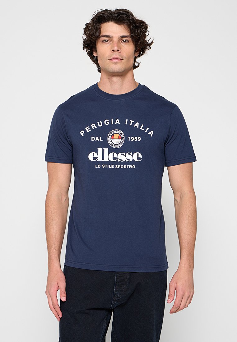 Ellesse T-shirt print donkerblauw