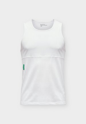 District Vision, PANELLED TRAINING SINGLET - Μπλούζα - white
