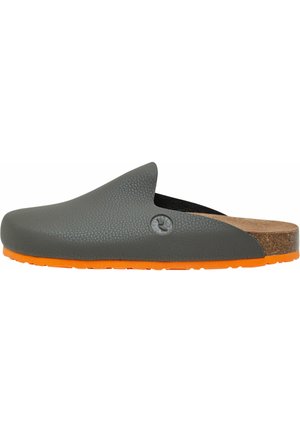 Clogs - khaki/orange