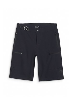 4F, 4F SPODENKI ROWEROWE DAMSKIE - Korte fietsbroek - deep black