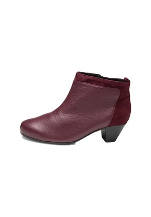 Ankle boots - weinrot