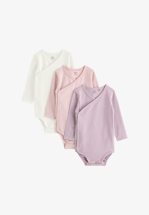 Lindex, LINDEX 3-PACK SOLID WRAP BODYSUITS LINDEX UNISEX - Body - light dusty lilac