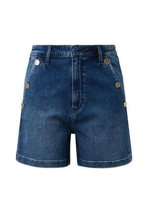 QS, JEANS-HOSE MOM FIT - Short en jean - blau