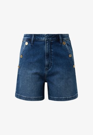 QS, JEANS-HOSE MOM FIT - Short en jean - blau