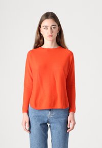 Davida Cashmere CURVED SWEATER - Džemperis - blood orange
