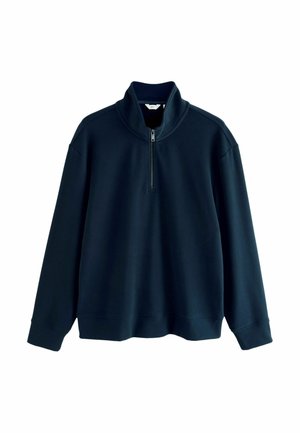 REGULAR FIT- SOFT TOUCH QUARTER  - Bluză de molton - navy blue
