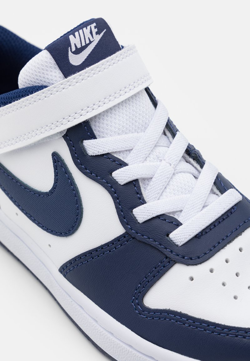 Nike Sportswear Court Borough Unisex Trainers White Blue Void Signal Blue White Zalando Co Uk