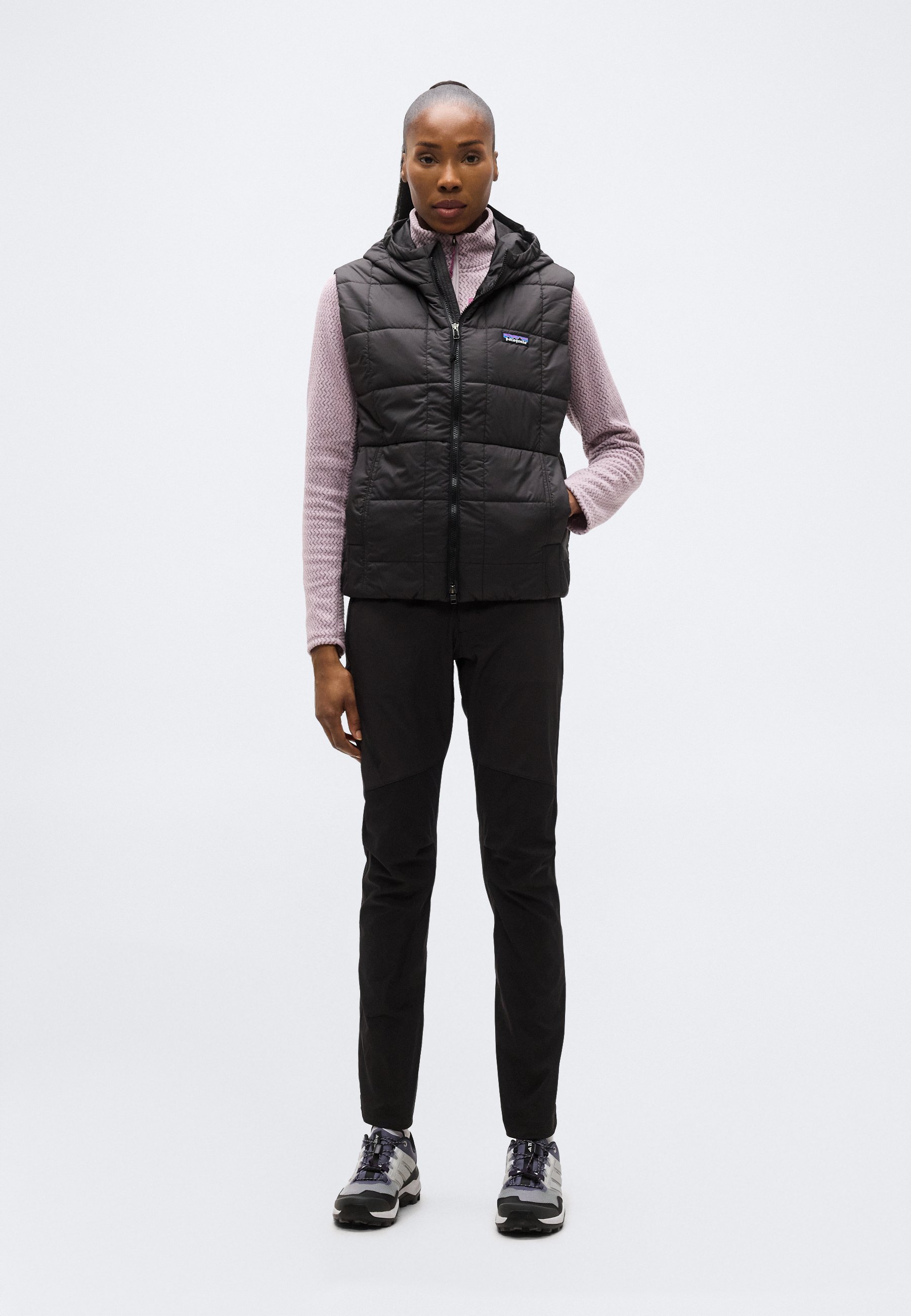 Patagonia LIGHT GUST HOODED VEST - Waistcoat - black - Zalando.ie