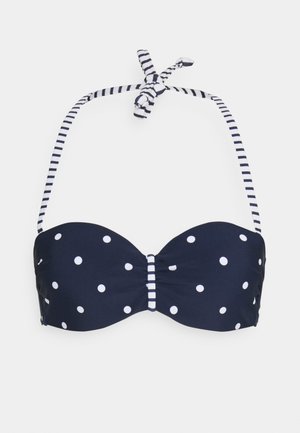 WIRE BAND AUDREY  - Bikini felső - navy/white