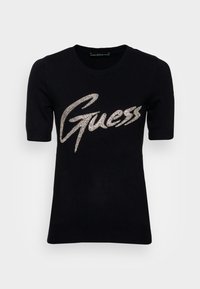 ODETTA - T-shirt estampada - jet black