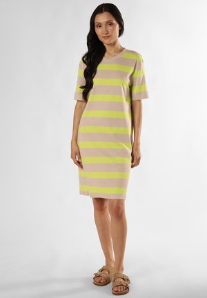 Marie Lund Jerseyjurk - beige limone