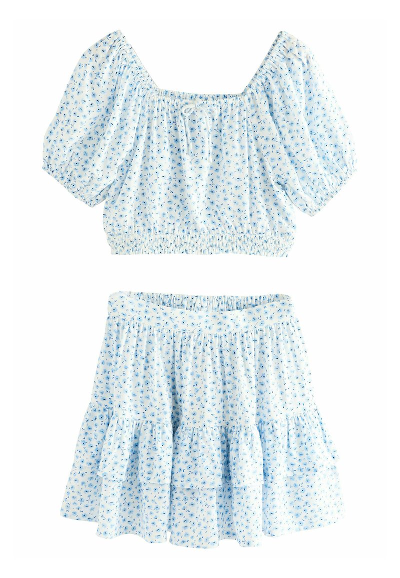 Next - SET - A-line skirt - blue ditsy, Enlarge