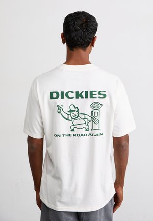 BURNS TEE  - Print T-shirt - egret