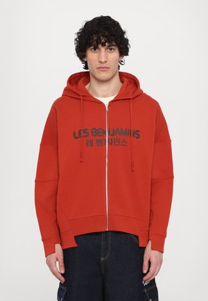 RELAXED ZIP HOODIE  - Sweatjakke - burnt crimson