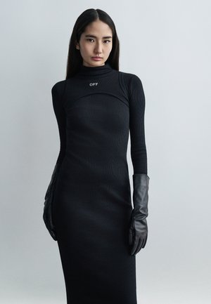 STAMP ROUND LONG - Φόρεμα ημέρας - black