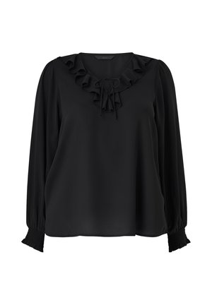 Ellos Plus collection, BLUSE MIT RÜSCHE - Bluse - black