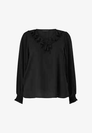 Ellos Plus collection, BLUSE MIT RÜSCHE - Bluse - black