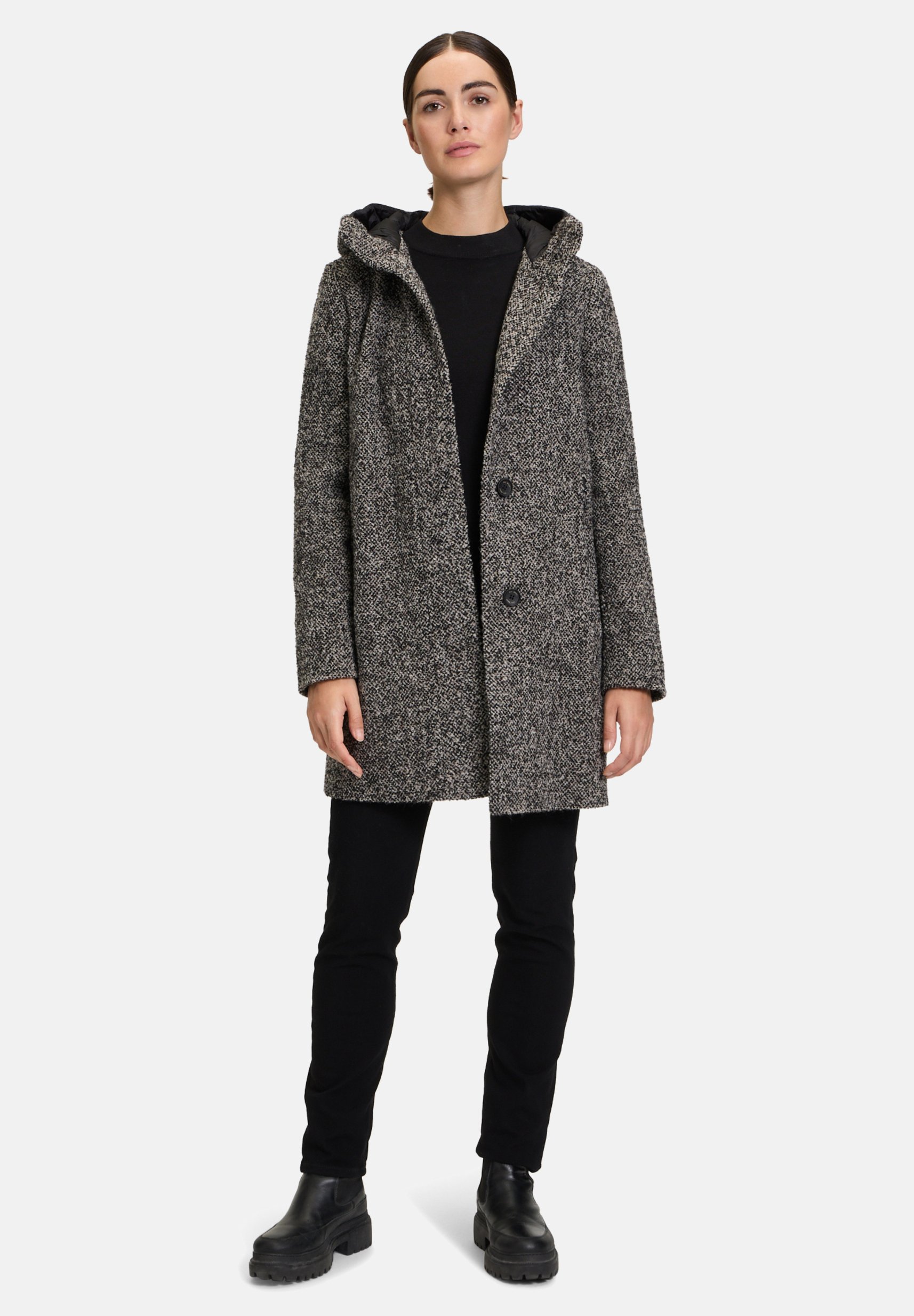 Mantel Gil Bret Kleidung Mäntel Wollmantel Tailliert Schwarz