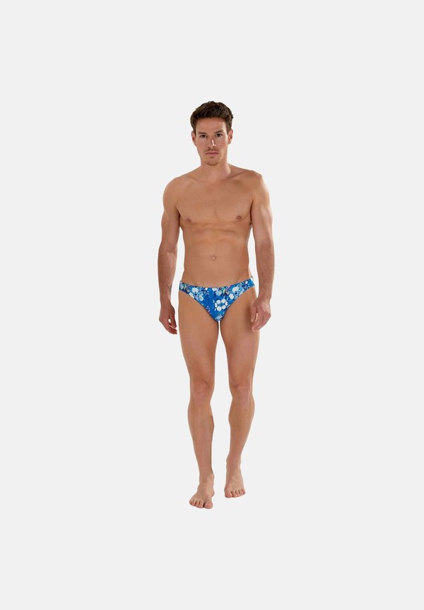 MICRO COLIBRIS GEMUSTERT - Badehose Slip - blau