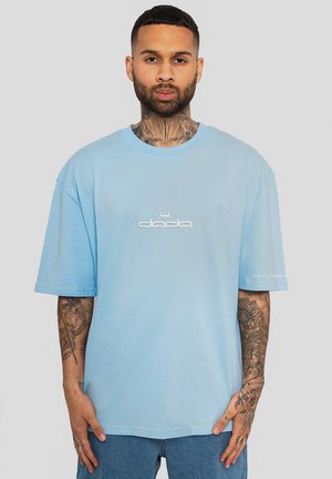 MIT LOGO DROPPED SHOULDER - Print T-shirt - blau