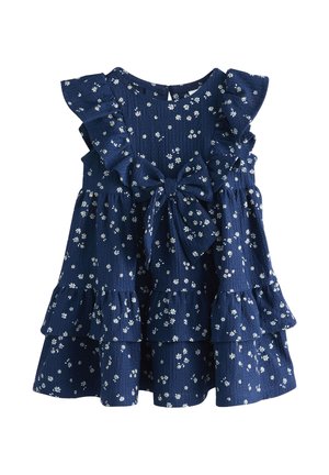 Next, REGULAR FIT - TIERED SUMMER DRESS  . - Hverdagskjole - navy