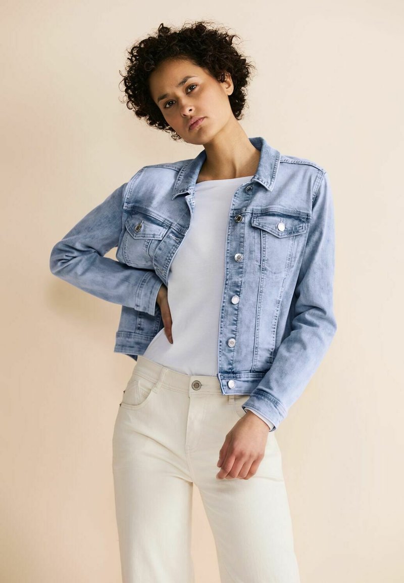 JEANS + VESTE J401 bleu