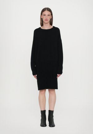 CLOSED CREW NECK MINI DRESS - Rochie tricotată - black