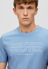 s.Oliver T-Shirt print - hellblau