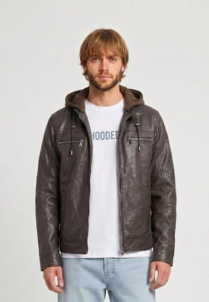 Le Temps Des Cerises LUDOVIK - Chaqueta de cuero - brown