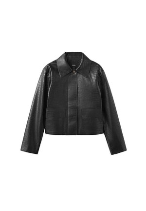 Mango, ADULT - Veste en similicuir - black