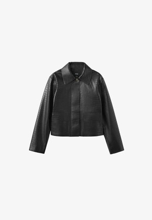 Mango, ADULT - Veste en similicuir - black