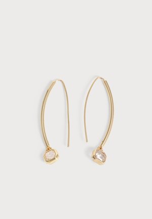 Lauren Ralph Lauren, BEADED STONE THREADER - Σκουλαρίκια - gold-coloured/white