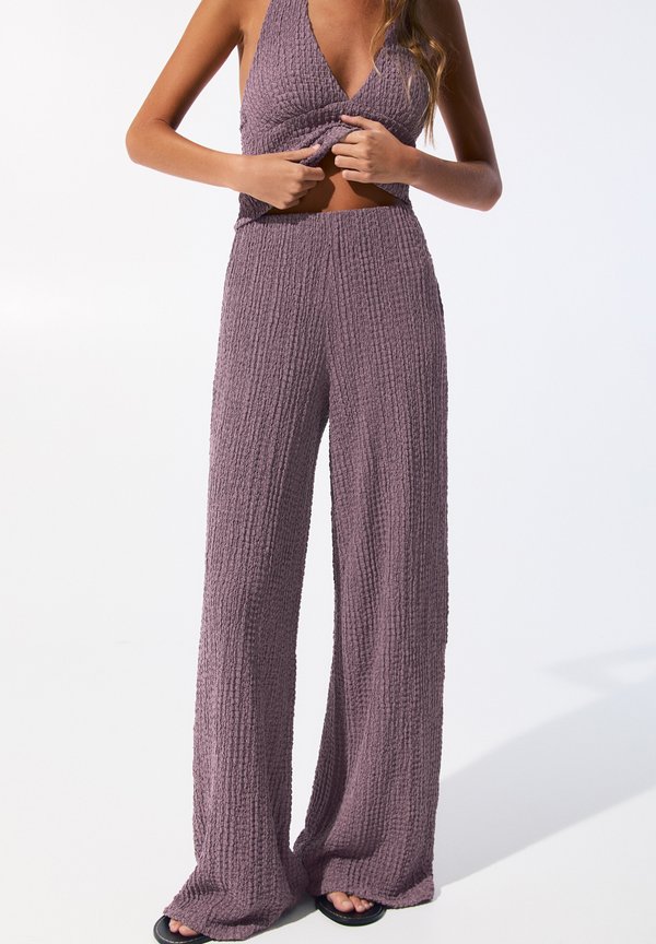 RUSTIC - Stoffhose - dark purple