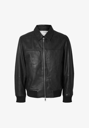 Selected Homme SLHDEON JACKET - Giacca di pelle - black