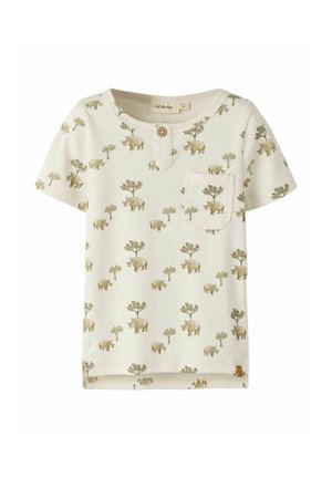 Lil' Atelier SLIM FIT - T-Shirt print - coconut milk