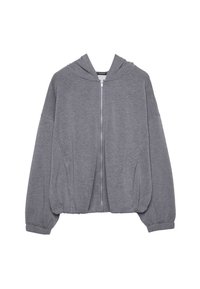 SOFT TOUCH PUFF  - Športna jopa s kapuco na zadrgo - dark grey