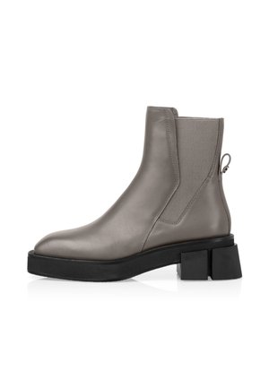 Platform ankle boots - soft charcoal