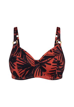 Triumph, RED LABEL SUMMER PALM - Bikini-Top - brown - dark combination