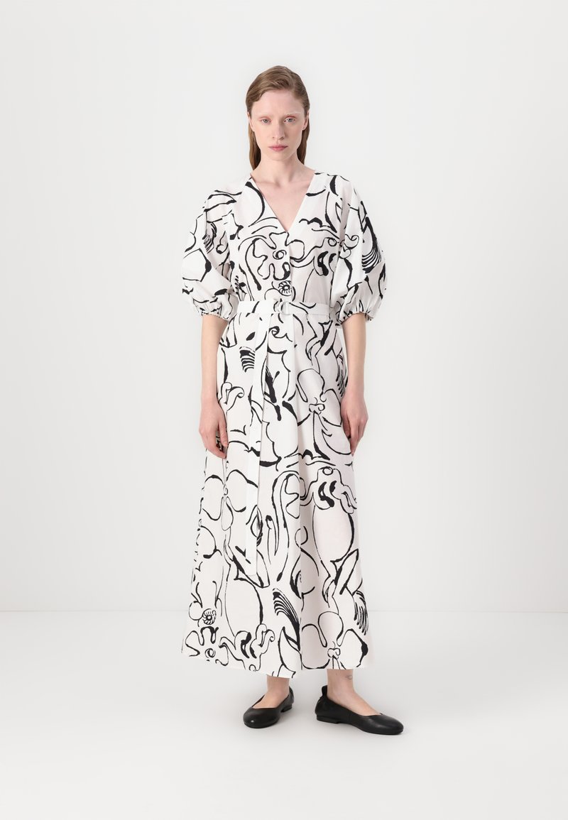 Marimekko - KIMPU BALUNS - Maxi dress - off white/black, Enlarge