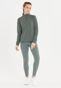 Endurance VIRONIC WAFFLE MIDLAYER - Pitkähihainen paita - sedona sage