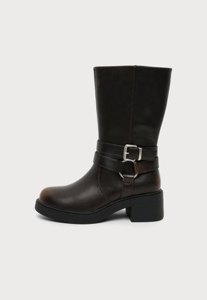 ONLY SHOES ONLBLOSSOM - Μποτάκι καουμπόι/μηχανόβιου - brown