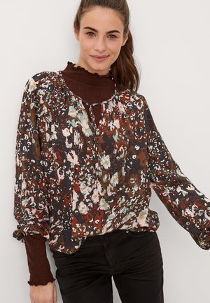 MIT ETHNOMUSTER - Blouse - black aop