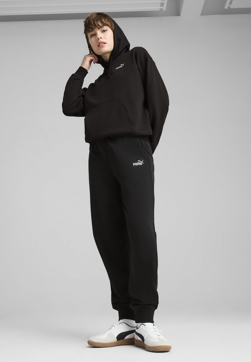 Puma ESSENTIALS SMALL LOGO COMFORT - Mikina s kapucí - black
