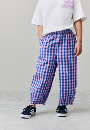 REGULAR FIT - PULL ON BARREL  - Hlače - purple gingham