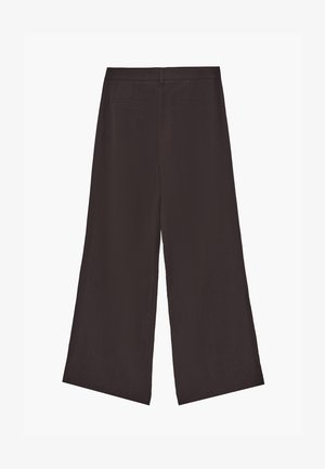 OXXO, OXXO PLEATED DETAIL REGULAR WAIST WIDE LEG PANTS - Pantalones - ganache
