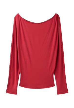 Stradivarius, WAISTBAND EFFECT T-SHIRT - T-shirt à manches longues - red