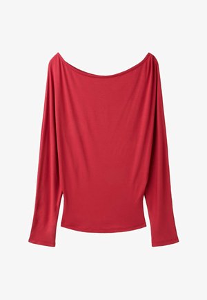 Stradivarius, WAISTBAND EFFECT T-SHIRT - T-shirt à manches longues - red