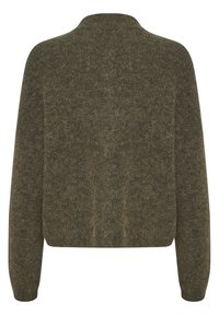 Gestuz ALPHA CARDIGAN - Kardigan - dark olive mélange